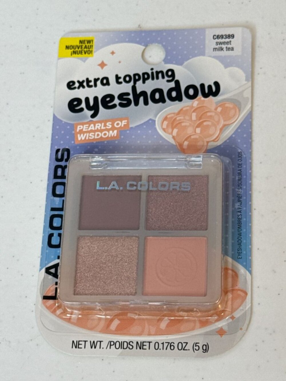 L.A. Colors Pearls of Wisdom Sweet Milk Tea Eyeshadow Palette New